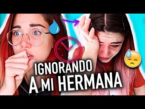 24 HORAS IGNORANDO A MI HERMANA 😭 Termina *LLORANDO* (no quería eso!!) | Carla Laubalo