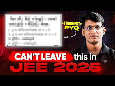 No Option to leave this in JEE Main 2025 : *TOUGHEST Question of JEE 2024* 🔥