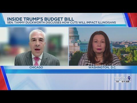 YouTube video thumbnail: Sen. Tammy Duckworth Discusses How Trump's Budget Bill Will Impact Illinois