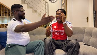 How we watched the Arsenal vs Madrid match | Crazeclown
