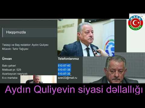 Aydın Quliyevin siyasi dəllallığı. Biz xalq uğrunda mübarizə aparanda , o da bizim əleyhimizə idi.