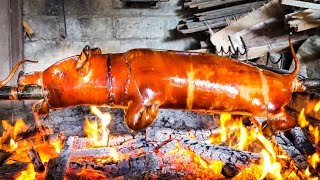 Street Food - Whole Pig Roast in Bali - Babi Guling! (WARNING: Includes Whole Pig Roasting)