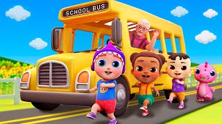 The Wheels on The Bus Song | Funny Bunny - Nursery Rhymes & Kids Songs
