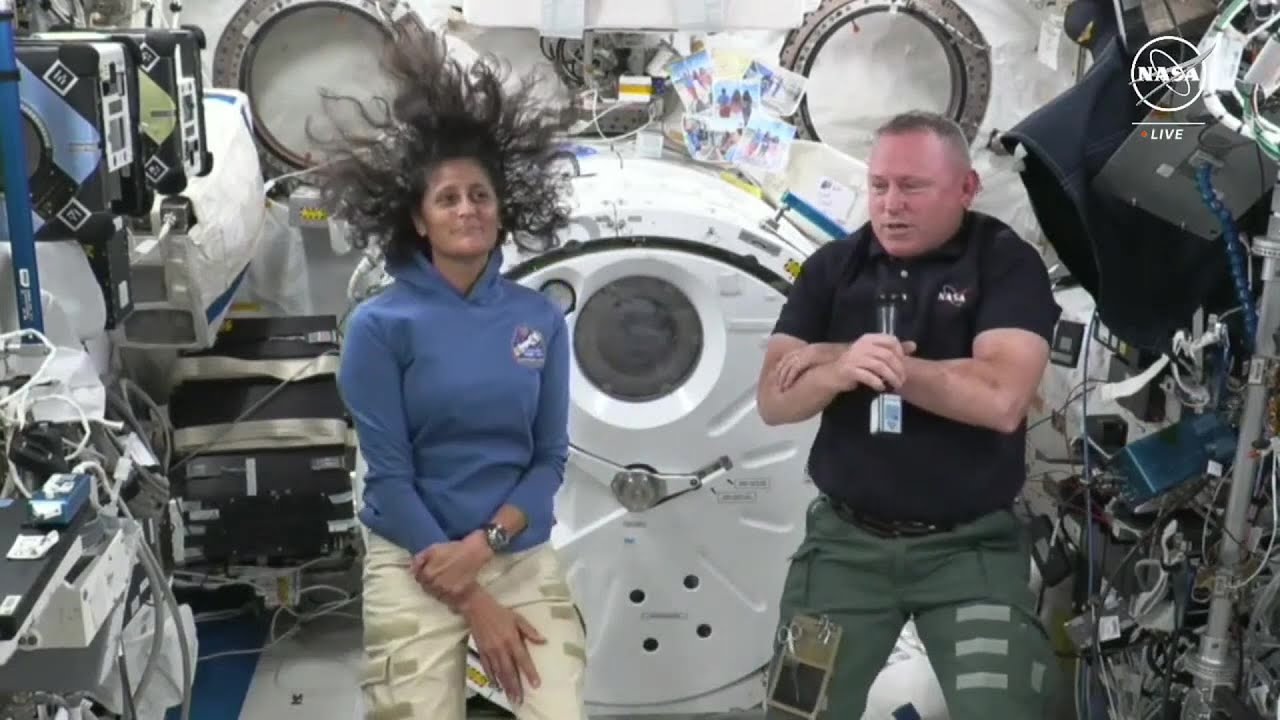 NASA’s Boeing Starliner astronauts talk with NASA leaders from space station