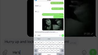 Scary correspondence( text message) with my Dad