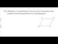Proving Quadrilaterals as Parallelograms