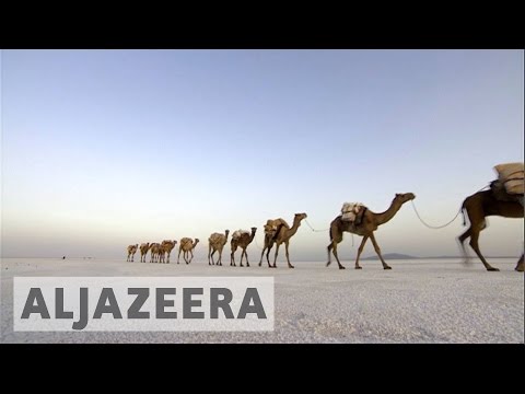 YouTube video thumbnail: The Danakil Depression: Salt Mining in One of the Hottest Places on Earth