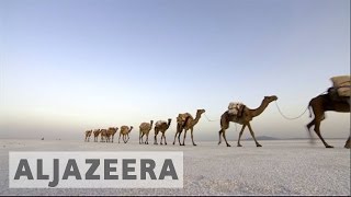YouTube video thumbnail: The Danakil Depression: Salt Mining in One of the Hottest Places on Earth
