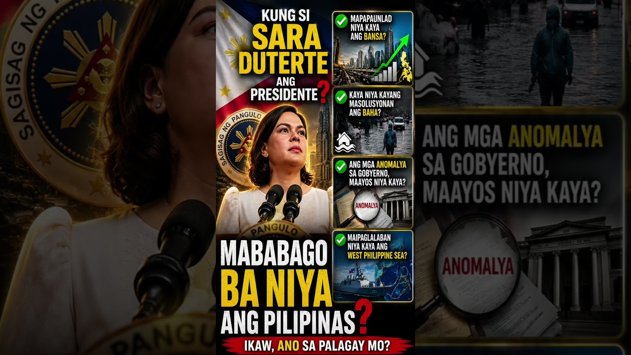 🇵🇭 Sara Duterte Bilang Presidente: Kaya Ba Niyang Baguhin at Paunlarin ang Pilipinas? #shorts