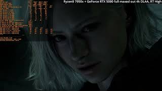 Ryzen9 7950x + GeForce RTX 5090 | Residen Evil Reqiuem full maxed out 4k DLAA, RT High