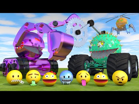 Pacman's Best Adventures Compilation #13 | Two-Armed Grapple, Circular Saw Monster Truck, Emojis