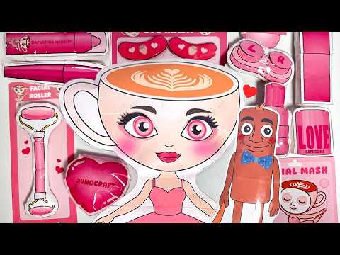 💗Paper DIY💗 ITALIAN BRAINROT Skincare & Makeup ASMR with Ballerina Capuchina & Tung Tung Tung Sahur