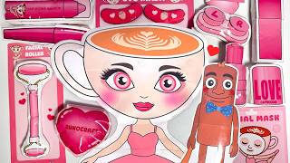 💗Paper DIY💗 ITALIAN BRAINROT Skincare & Makeup ASMR with Ballerina Capuchina & Tung Tung Tung Sahur