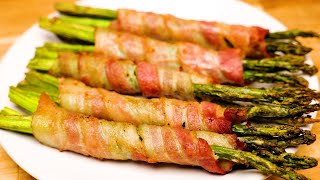 Just 2 Ingredients! Bacon and Asparagus Taste Amazing.  Simple and Delicious