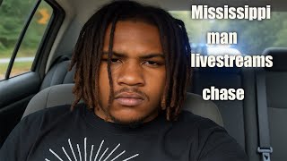 Mississippi man livestreams police chase | from meridian to jackson