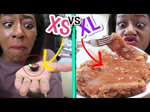 미니어쳐 돈까스 vs 왕 돈까스! 🍽 Tiny Pork Cutlet VS Large Pork Cutlet!