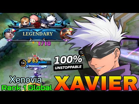 Legendary Xavier 100% Unstoppable Midlaner - Top 1 Global Xavier by Xenovia - Mobile Legends