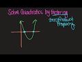 Solving Quadratics by Factoring Techniques