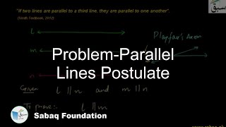 Problem-Parallel Lines Postulate