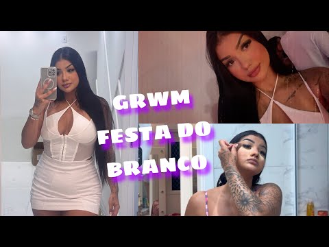 SE ARRUME COMIGO FESTA DO BRANCO | banho de lua, make completa, cabelo, look e muita falaçãoo ✨