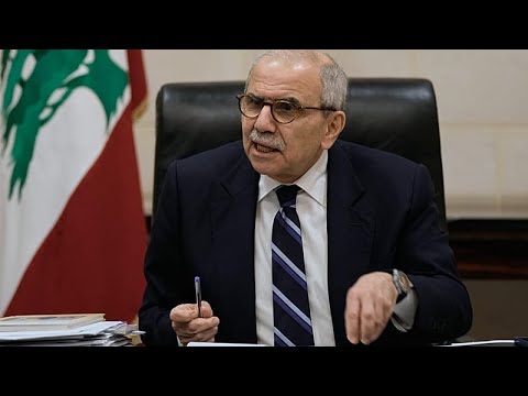 YouTube video thumbnail:  PM Nawaf Salam to Euronews: "All-out war” in the Middle East Must be Avoided 