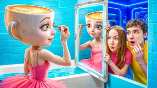 Следим за Балериной Капучино у нее дома !