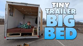 Tiny Trailer Build with BIG BED - Plus this is WAY Better than Paint