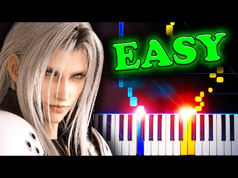 Those Who Fight (from Final Fantasy VII) - EASY Piano Tutorial