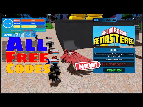 All Working Code Boku No Roblox Remastered 07 2021 - all wo5rking bnha roblox codes september 2021