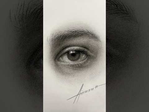 Глаз угольным карандашом #art #painting #современнаякартина #творчество #искусствовмассы #живопись