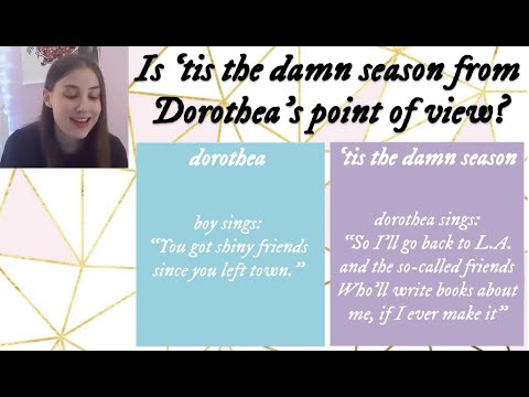 Is 'tis the damn season from Dorothea's point of view? ~A Taylor Swift evermore Theory Explained~