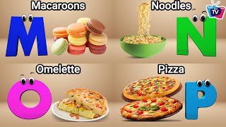ABC Song | Food ABC Song for Kids | Learn Alphabet Letters with Nursery Rhymes @Kidsfuna2zTV