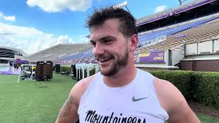 FB: App State-ECU Postgame (TE Darrin Fugitt)