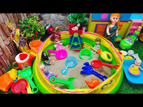 Swimming pool ல்ல மண்ணை கொட்டி விளையாட போறோம்/Barbie show tamil