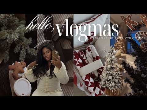 VLOGMAS 01: LET'S DECORATE FOR CHRISTMAS + COOKING + HAIR APPOINTMENT + MORE | IDESIGN8