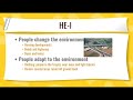 Exploring Human Environment Interaction in Geography