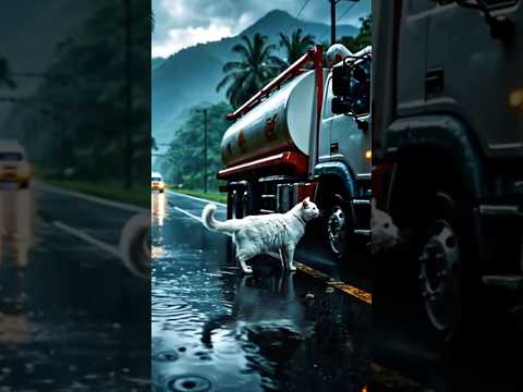 Brave Cat Saves Truck Driver from Deadly Oil Tank Explosion!