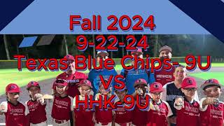 Fall 2024- 9-22-24 Texas Bluechips- 9U vs Houston Hard Knocks- 9U