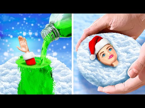 ✨ ¡Brilla en Navidad! Mejores Manualidades de Cambio de Imagen para Muñecas 🎄💅