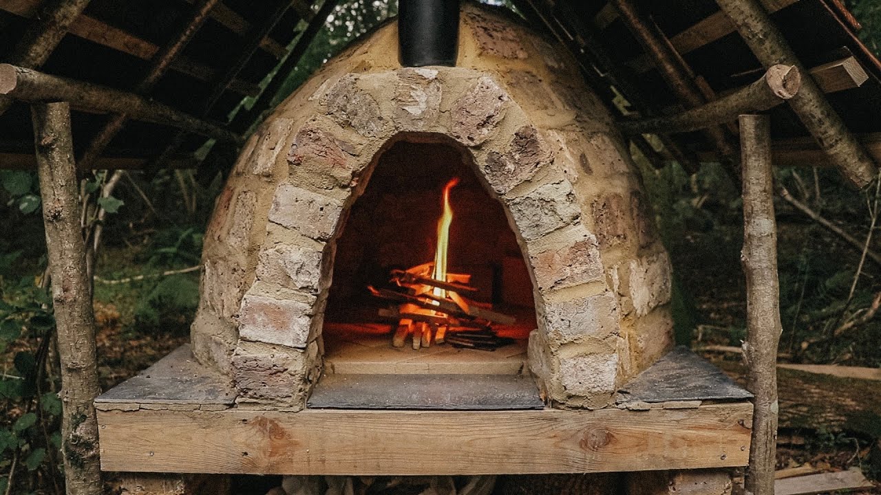 Building a Rustic Wood Fired Oven in the Woods