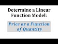 Understanding Linear Relationships in Pricing