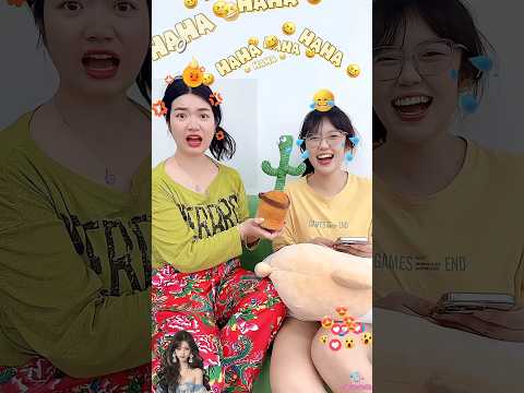 Challenge to use cactus to know to distinguish green tea #shorts #short #funny #giaitri #haihuoc