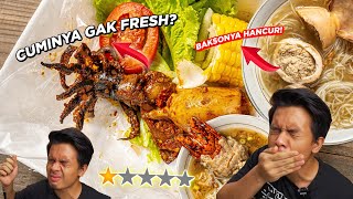 NYOBAIN RESTO DENGAN RATING RENDAH - BAKSONYA MENTAH & CUMINYA KAYAK ARANG? - SAD FOOD