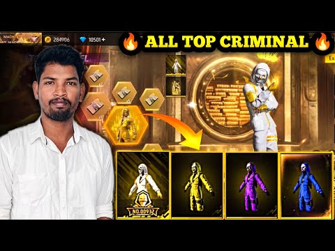 🤯 GOLDEN TOP CRIMINAL 🔥 NEW TOP CRIMINAL RING EVENT 😍 FREEFIRE TOPCRIMINAL RING 🥳 FREEFIRE NEW EVENT