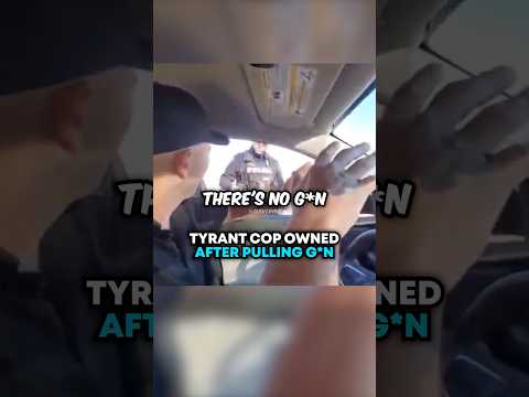 Tyrant Cop OWNED After Pulling Weapon 😳