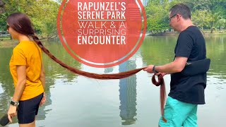 Rapunzel’s Serene Park Walk & a Surprising Encounter (SELLFY & PATREON PREVIEW) #hair #longhair
