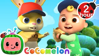 JJ & Friends Go To The Ball Game + More | JJ's Animal Time | Moonbug Kids - Animal Adventures