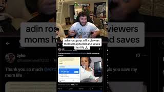 ADIN ROSS SAVES A VIEWERS MOMS LIFE ❤️ #adinross #shorts