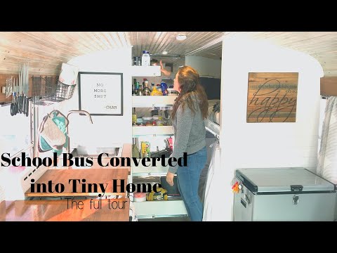 Tiny Home School Bus Conversion Tour