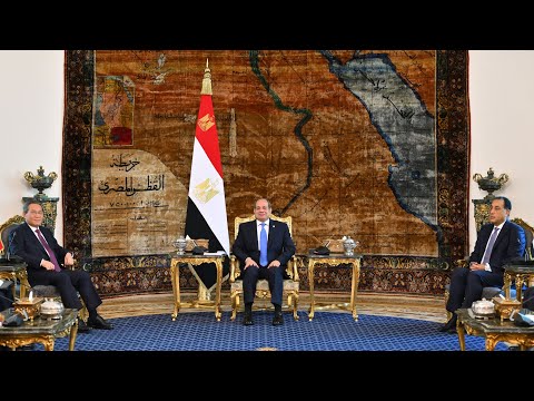 #موقع_الرئاسة |الرئيس عبد الفتاح السيسي يستقبل رئيس مجلس الدولة الصيني
